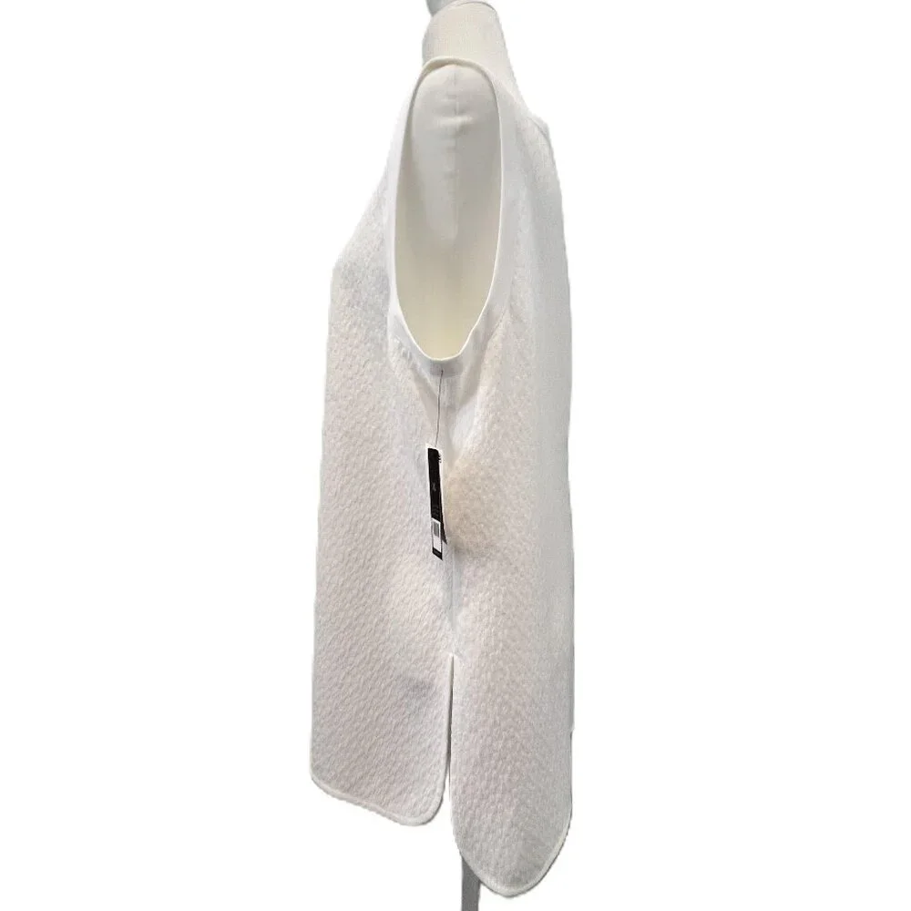 NIC+ZOE | Paper White Jewel-neck Textured Tank Top - Picture 4 of 9